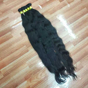 Meilleures ventes de mèches de cheveux humains vierges indiens de longueur longue pour un coiffage lisse, disponibles en gros - Product Image 1