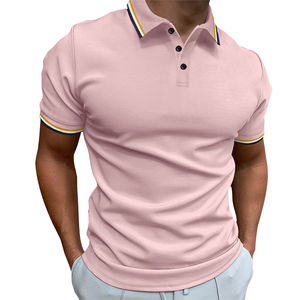 Nouveau design de polo élégant et confortable pour hommes nouveauté vêtements de rue confortable polo en coton léger pour hommes - Product Image 3