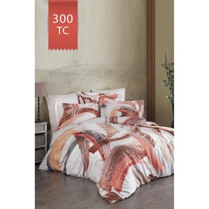 Varol Royal Satin 300TC Duvet Cover Set Solid Lisa Design 4-Piece Home Use - Product Image 2
