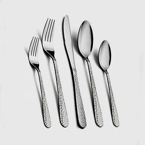 Ensemble de couverts à manche en bois fini brillant en acier inoxydable - Product Image 3