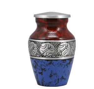 Urna de Baloncesto con Mini Bandera, Pintada a Mano, Única y Personalizada, Recuerdo Perfecto, Tamaño Duradero, Urnas Funerarias de Aluminio - Product Image 1