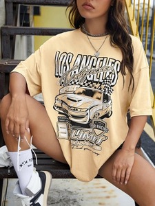 Camisetas DTG para Mujer, Camiseta Informal para Mujer, Camiseta Extra Grande para Mujer - Product Image 3