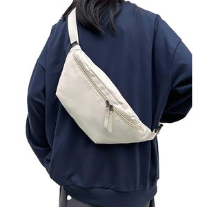 Plein air Loisirs Sports Mode Rétro Hommes PU Fanny Pack Fermeture À Glissière Oreiller Messager Poitrine Unisexe En Cuir Taille Ceinture Sac - Product Image 2