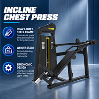Machine de musculation inclinée pour l'entraînement des pectoraux isolés avec logo personnalisé BN