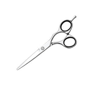 Fantaisie Poignée Barber Salon De Coiffure Ciseaux Finition Polonais En Acier Inoxydable Bébé Cheveux Coupe Ciseaux Avec Anneau En Caoutchouc - Product Image 3