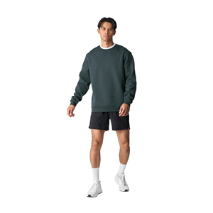 Sweat-shirt à col rond pour homme personnalisé 2025, 100% coton, tissu 300g, respirant, écologique, séchage rapide, motif uni, coupe classique - Product Image 1