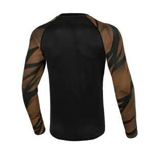 Rashguard de Manga Larga para Hombre, Transpirable y Elegante, de Alta Calidad, Liso, para MMA, Spandex/Poliéster, para Uso Activo - Product Image 2