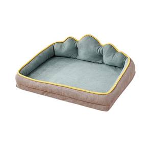 Lit pour animaux de compagnie moderne et doux en nylon et polyester, imprimé animal, amovible, lavable, sans assemblage, pour chiens et chats - Product Image 2