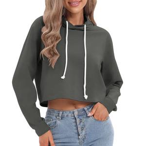 Sudadera Corta con Capucha para Mujer, Gruesa, Cálida, Suave, Transpirable, Personalizable en la Parte Delantera, Estilo Y2K, Holgada, para Otoño, Invierno y Primavera - Product Image 6
