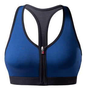 Soutien-gorge de sport personnalisé pour femmes grande taille haut de yoga sans couture de couleur unie avec fonction respirante - Product Image 4