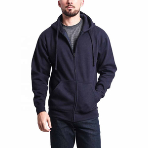 Sweat à capuche zippé en coton 100% pour hommes, sweat-shirt d'hiver imprimé de logo personnalisé, style décontracté à motif solide, teint uni de haute qualité - Product Image 4