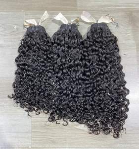 Afro Curly Double Drawn 100% Extension de cheveux humains vietnamiens Pas de tissage chimique Cheveux à cuticule alignée Bon prix pour les femmes noires - Product Image 1