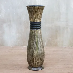 Florero de madera de mango hecho a mano de alta calidad, jarrón de madera decorativo Interior moderno para el hogar y la Oficina para la temporada de Navidad - Product Image 3