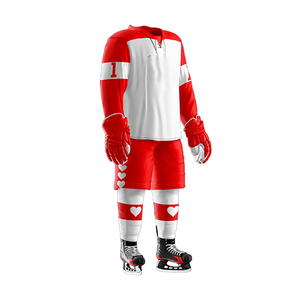 Uniforme de Hockey sobre Hielo de Poliéster 100% para Equipo Deportivo, Jersey y Pantalones para Práctica, Venta al por Mayor, Uniformes de Hockey sobre Hielo Suaves de Alta Calidad, OEM - Product Image 3