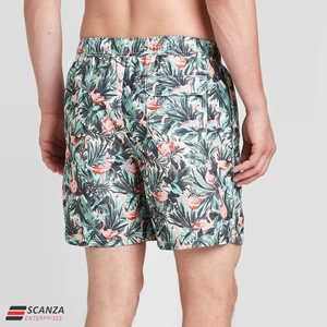 Pantalones cortos de playa de verano personalizados para hombre, Logo elástico, cuatro vías, estampado deportivo, moda informal, patrón 3D, cordón tejido, bolsillos sólidos - Product Image 5