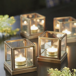 IK Designs, candelabros interiores/exteriores de iluminación para el hogar de Calidad exclusiva, huracanes de metal y vidrio para interiores elegantes - Product Image 2