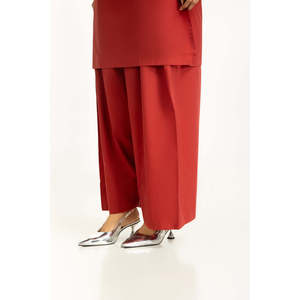 Women's Yarn-Dyed Co-Ord <b>Set</b> IPST-55054 Satin <b>Blazer</b> Skirt Chinese Style Knee Length 100% Cotton XS XL Sizes Winter Outfits - Product Image 4