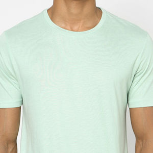 T-shirt pour homme en gros, échantillon gratuit, impression personnalisée, marque privée, t-shirt à col rond doux, logo personnalisé, t-shirt en coton pour homme - Product Image 6