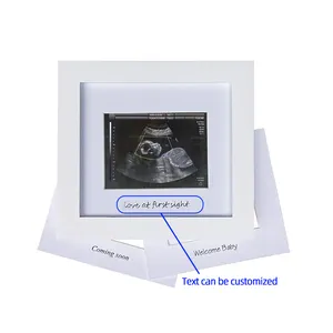 Bebé sonograma foto frame1st ultrasonido Idea regalo para futuros padres bebé guardería decoración Marco de imagen ecológico