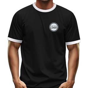 Camiseta con timbre unisex personalizada Camiseta para hombre, Camiseta de cuello redondo para hombre de peso medio de algodón - Product Image 4