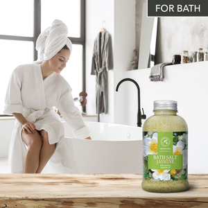 Aromatika Sal Marina Natural de Jazmín para Baño Corporal con Aceite Esencial Hidratante 600g para el Cuidado Relajante de la Piel - Product Image 4
