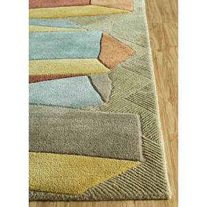 พรมขนสัตว์วิสโคสสีเบจน้ำตาลทำมือ รุ่น Top-9502 รูปทรงสี่เหลี่ยมผืนผ้าขนาดใหญ่ สำหรับตกแต่งบ้าน ห้องโถง ลายแบบนามธรรม เหมาะสำหรับห้องตัวอย่าง - Product Image 4