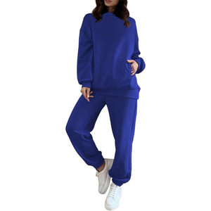 Women Hooded Sweatshirt Tracksuit <b>Set</b> Oversized Fleece <b>Two</b> <b>Piece</b> Joggers <b>Set</b> Casual <b>Lounge</b> Wear Sweatsuit - Product Image 6