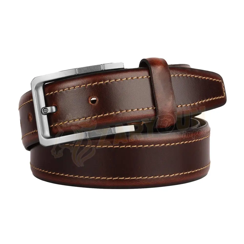 Premium Quality Leather Casual Wear Belt Genuine Leather Belts For Men Full Grain Casual Leather Belt
