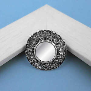 Jeweljunk Casual Rose Gold Plated Mirror Anillo de dedo ajustable Inlay-Free Anillos de racimo de incrustaciones de deslustre Libre DE 2017 gratis - Product Image 1