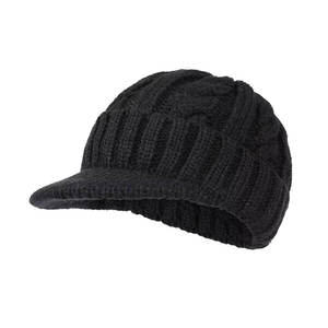 Nouveauté Bonnet bleu pour adultes Impression de logo personnalisée Étiquette élégante Bonnet en tricot chaud de qualité supérieure Vêtements décontractés d'hiver en plein air - Product Image 1