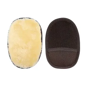 Высококачественные кожаные перчатки с мягкой имитацией ягненка для полировки обуви, ухода за салоном автомобиля и удаления пыли - Product Image 2