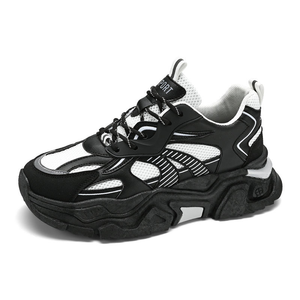 Baskets de sport tendance pour hommes, respirantes, style campus, épaisses, personnalisées OEM, vente en gros, couleur gris - Product Image 4