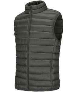 Pakistan fabricant personnalisé hommes Logo épaissir gilet bouffant hiver respirant nylon coquille chaud sans manches veste pour hommes - Product Image 1
