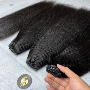 Cheveux vierges bruts non transformés Kinky Straight Bundles Yaki Extensions de cheveux Cheveux humains naturels - Product Image 5
