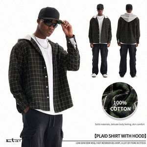 Custom <b>Quilt</b> Line Warm Jersey Knit Men's Plaid <b>Shirt</b> Relaxed Fit Streetwear Fashion 3D Print Loose Hoodies - Product Image 5