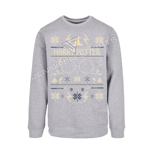 เสื้อสเวตเชิ้ตคอกลมคุณภาพสูง OEM สำหรับผู้ชายและผู้หญิง ผ้าฝ้าย 100% พิมพ์โลโก้ตามสั่ง ผ้าฟลีซ ยูนิเซ็กซ์ - Product Image 1