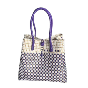 Bolso de mujer de nuevo estilo, bolsos sencillos ecológicos, bolsos de tejido de paja de plástico reciclado con ropa tejida de Indonesia para adultos - Product Image 1