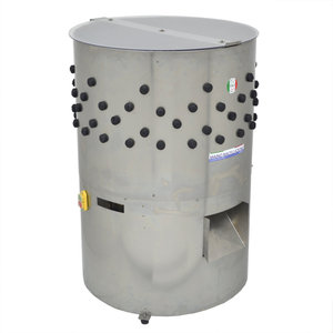 Attrezzatura per la macellazione macchina per spiumatura a tamburo di pollo per pollame in acciaio inossidabile di alta qualità Made in Italy SPIUMA X18 spicker - Product Image 2