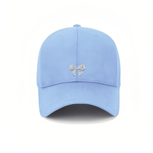 Gorra de béisbol de 5 paneles personalizada nueva moda al por mayor con lazo de diamantes de imitación y logotipo bordado para deportes al aire libre y ropa informal - Product Image 4