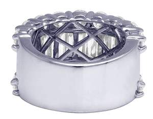 Bague Moissanite en argent sterling 925 de luxe de style hip-hop avec diamant rond et clarté VVS pour rappeur - Product Image 6