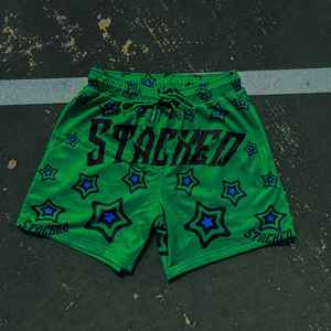 Pantalones cortos informales de entrenamiento de verano para hombre, de secado rápido, cintura media, malla de poliéster transpirable con logotipo personalizado, para correr y trotar - Product Image 4