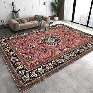 Tapis imprimé de style turc classique, motif oriental, décoration turque traditionnelle, tapis doux non tissé - Product Image 1