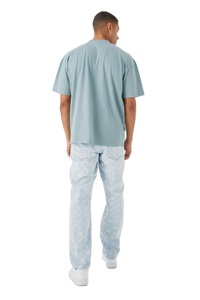 เสื้อยืดลายโอเวอร์ไซส์สำหรับผู้ชายเสื้อยืดผ้าถักแบบแห้งเร็วเปิดไหล่ตกสไตล์ปากีสถานโลโก้ออกแบบได้ตามที่ต้องการ - Product Image 2