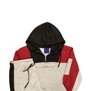 Haute Qualité Street Fashion Zip Up Survêtement Coton Polaire Slim Fit Survêtement Sportswear Hommes Survêtements 2 Pièces Ensemble Hommes Ensembles - Product Image 1