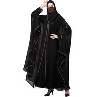 Robe Abaya Islamique Maxi à Manches Longues Élégante et Décontractée pour Femmes de Haute Qualité Mode Modeste Respirante en Polyester et Coton Personnalisable