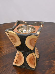 Brûleur d'encens Mubkhar en bois de santal de haute qualité, durable et de qualité supérieure |   Encens indien traditionnel religieux - Product Image 2