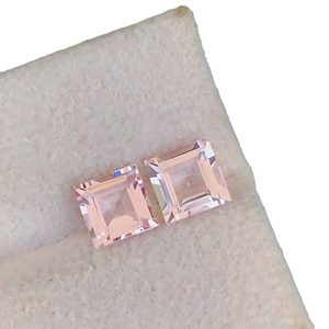 Morganita cultivada en laboratorio, corte cuadrado, berilo rosa, suelta para la fabricación de joyas piedra preciosa, piedra preciosa suelta Nano cultivada en laboratorio, personalizable - Product Image 3