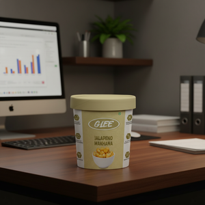 Glee Impex Spicy <b>Jalapeno</b> Makhana (Fox Nuts) 30g Gluten-Free High Protein Eco Paper Box - Product Image 2