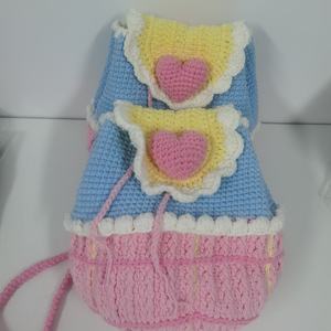 Sac à dos populaire pour femme, fait main au crochet, modèle 2026, sac à bandoulière mignon en forme de cœur - Product Image 1