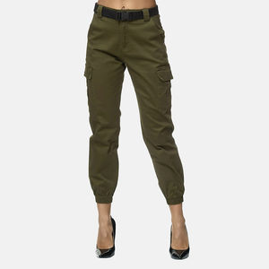 Pantalon cargo à coupe décontractée pour femmes, pantalon utilitaire durable avec des poches polyvalentes, parfait pour les pantalons cargo d'extérieur pour femmes - Product Image 1